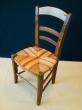 Polychromies sur chaise provençale 19ème siècle